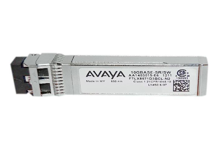 Avaya - AA1403015-E6 - 10GBase-SR SFP+ Transceiver (MMF, 850nm, 300m, LC, DOM)