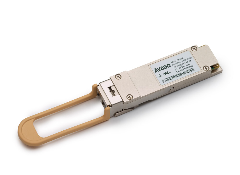AVAGO - AFBR-79EBPZ - 40Gbps 850nm 3.3V LC Duplex Pluggable, QSFP+ Transceiver Module